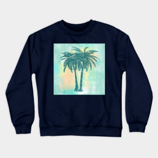 Painted Palm Trees Tropical Colors Crewneck Sweatshirt